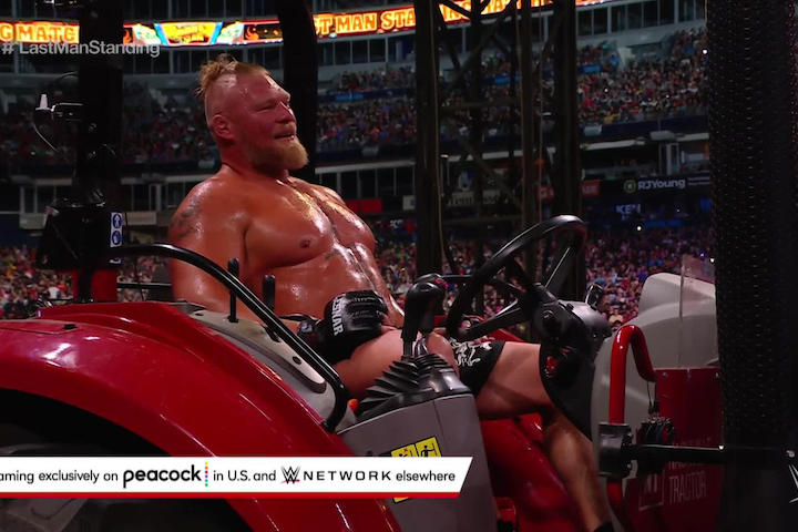 Roman Reigns Rearranges The Entire Ring Off The Floor With T...