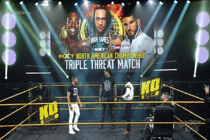 Triple Threat Match Between Leon Ruff (c) Vs. Johnny Gargano...
