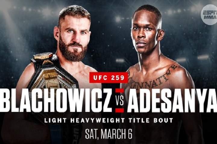 Israel Adesanya Vs. Jan Blachowicz Set To Take Place At UFC ...