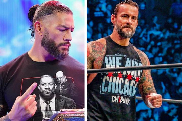 Roman Reigns References CM Punk At WrestleMania 39 Press Con...