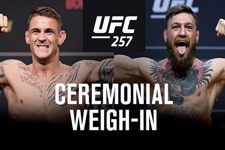 UFC 257 Official Weigh-In Live Results