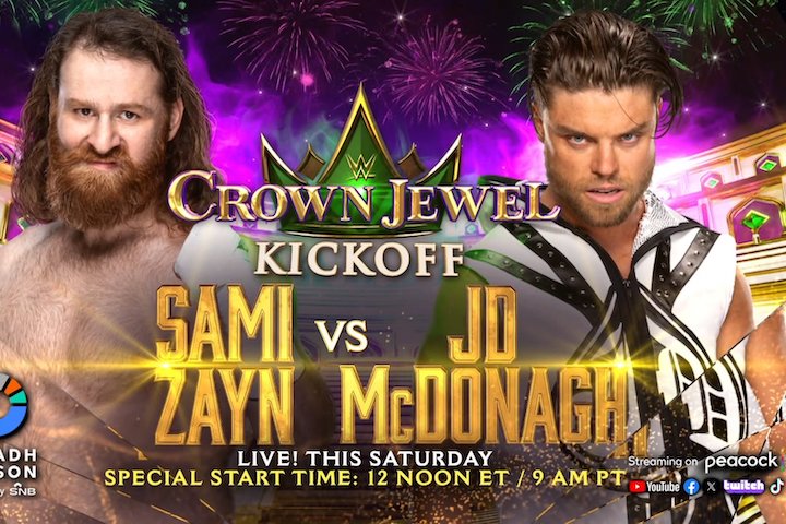 Sami Zayn vs. JD McDonagh Added To The Crown Jewel Card