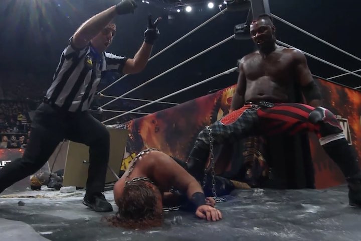 Swerve Strickland Wins The Texas Death Match At AEW Full Gea...