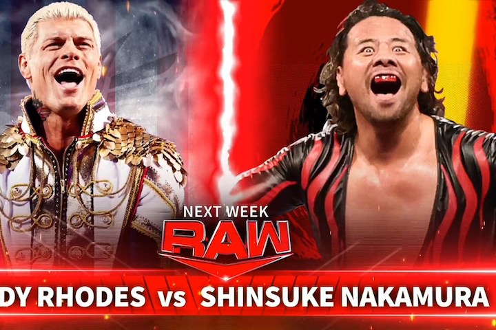 Shinsuke Nakamura vs Cody Rhodes Set For 12/11/23 WWE Raw