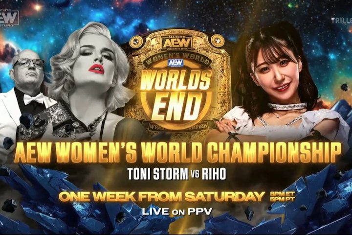 Riho vs. Toni Storm Set For AEW Women's World Title At AEW Worlds End