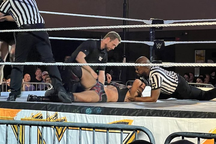 Cora Jade Suffers A Bad Knee Injury At The NXT House Show In Dade City FL