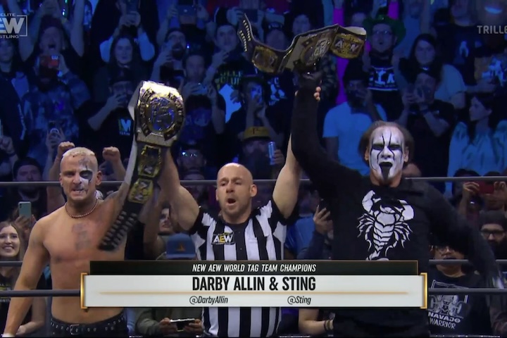 Sting And Darby Allin Win AEW Tag Team Titles On 2/7 AEW Dynamite