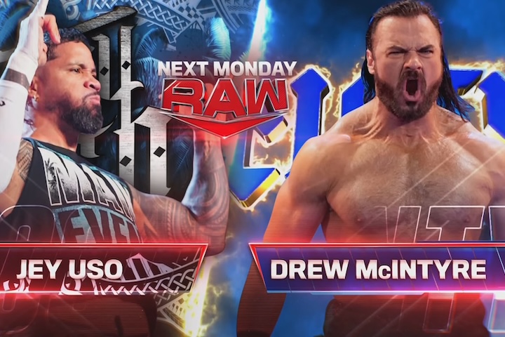 Drew McIntyre vs. Jey Uso And More Set For 2/26 WWE Raw, Updated Lineup