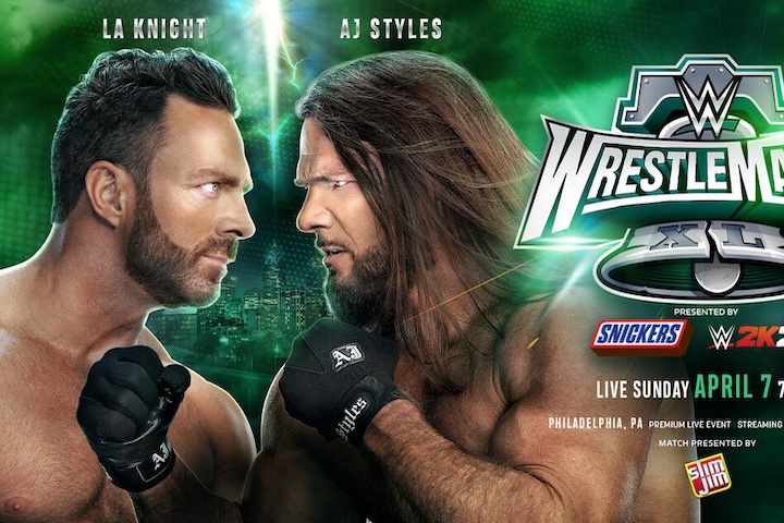 WWE WrestleMania 40 Results: LA Knight vs. AJ Styles Full Match & Winner