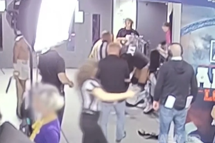 Real Footage Of The Backstage Incident Between Jack Perry At...