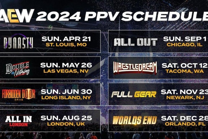 New Dates And Locations Announced For 2024 PPV Events