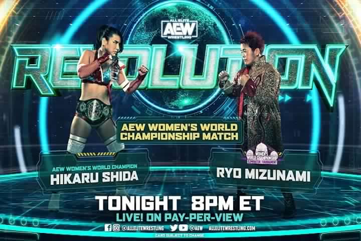 AEW Revolution 2021:  AEW Women's World Title - Hikaru Shida...