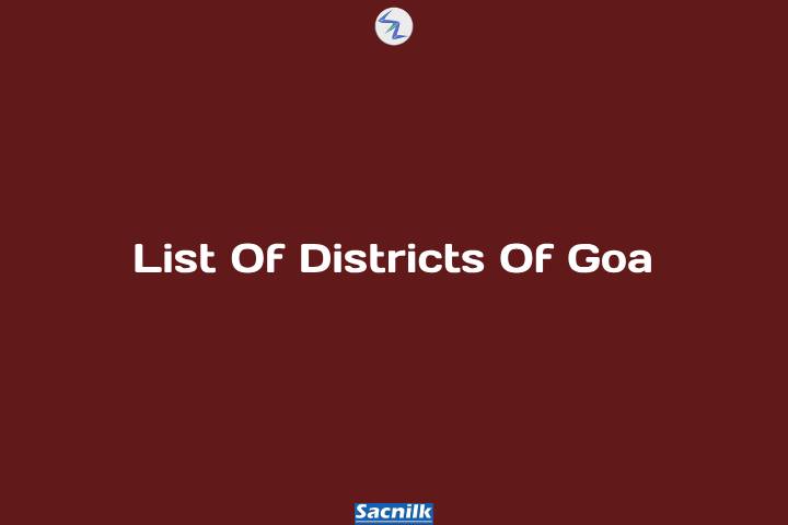 List Of Districts Of Goa
