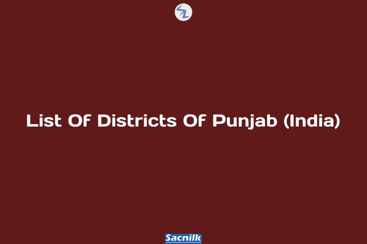 List Of Districts Of Punjab (India)