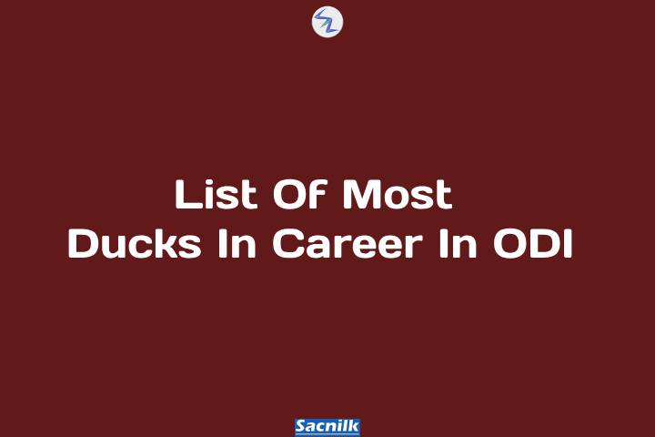 List Of Most Ducks In Career In ODI
