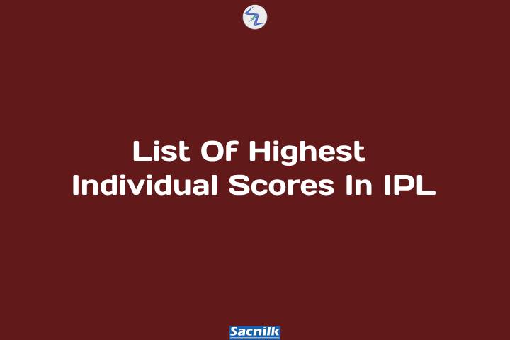 List Of Highest Individual Scores In IPL