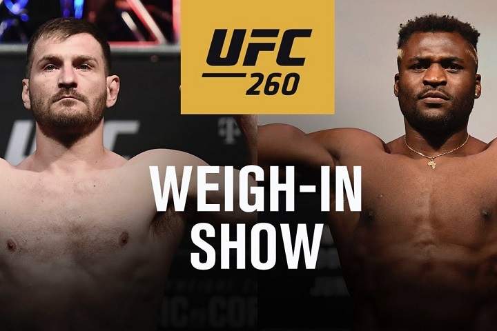 UFC 260: Live Weigh-In Results | Show
