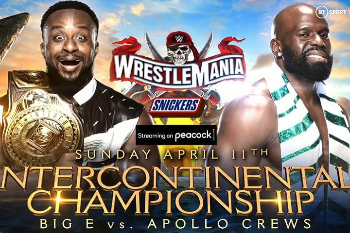 Big E Vs. Apollo Crews - Intercontinental Championship Match...