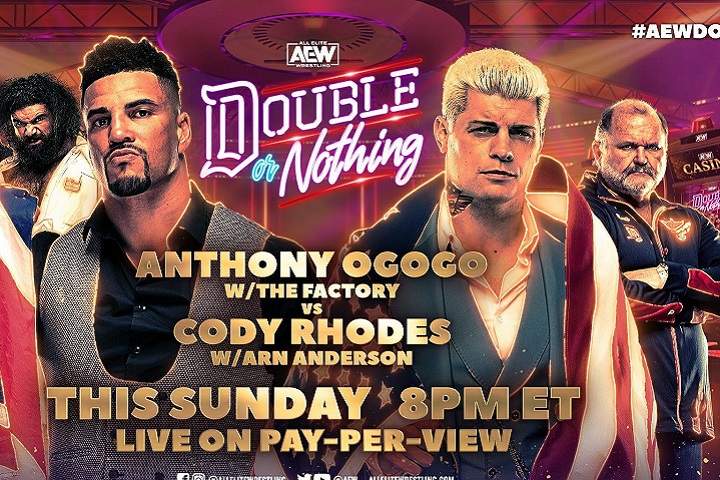 AEW Double Or Nothing 2021: Cody Rhodes Vs. Anthony Ogogo Ma...