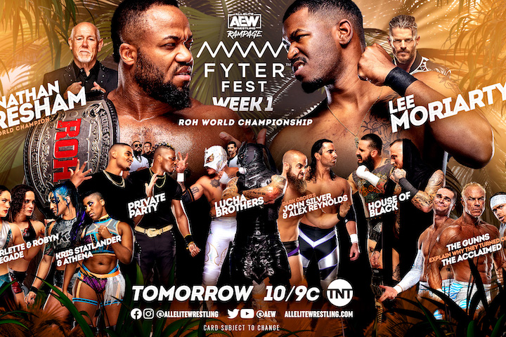 AEW Rampage: Fyter Fest Week 1 Results July 15, 2022: Winner...