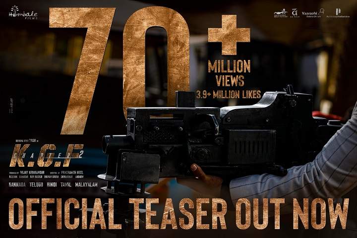 KGF Chapter 2 Teaser Is The Most Viewed Indian Trailer/Tease...