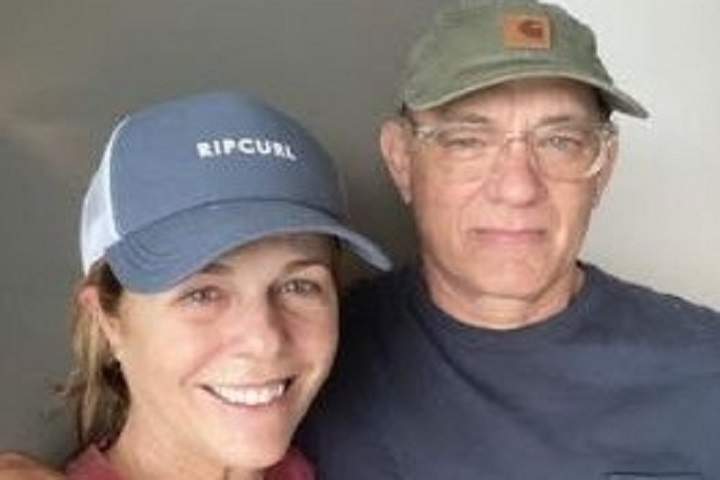 Tom Hanks posts health update and pic from COVID 19 isolatio...