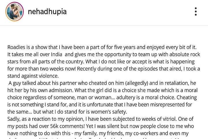 Neha Dhupia on being trolled over cheating comment: I've bee...