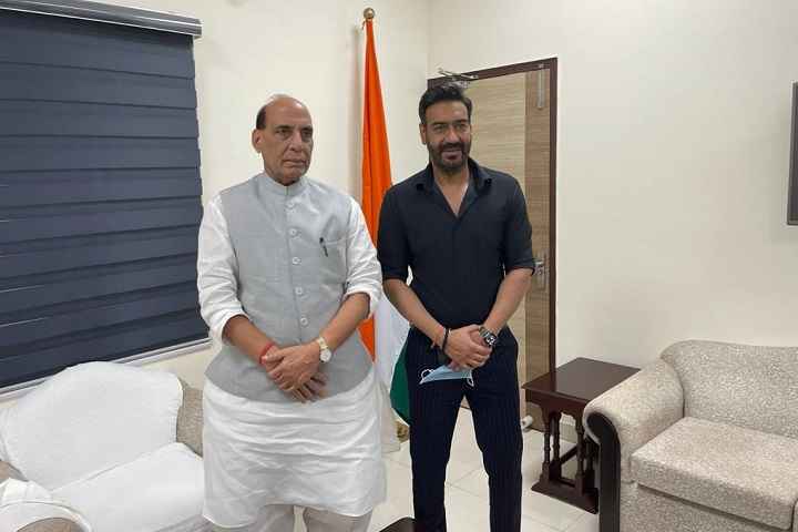 Ajay Devgn Met Defence Minister Rajnath Singh