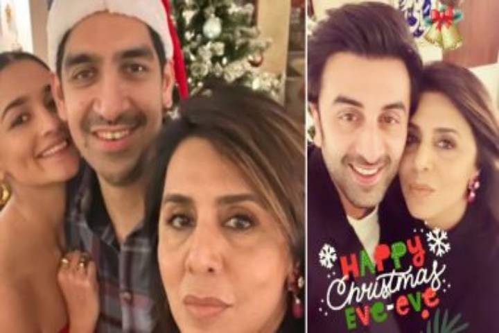 Neetu Kapoor, Alia-Ranbir celebrate Xmas eve with 'Brahmastr...