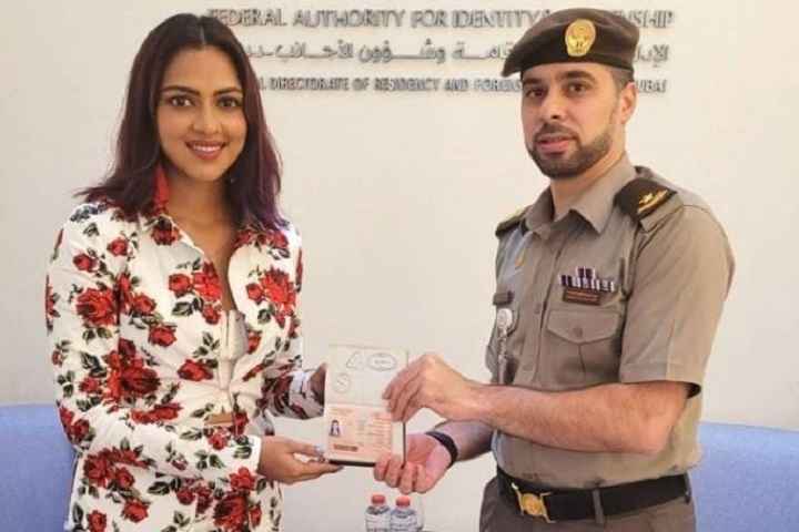 Actress Amala Paul Receives UAE's Golden Visa