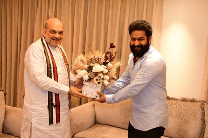 Union Home Minister Amit Shah Met Cinema Superstar Jr. NTR