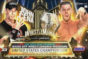 WWE Announces John Cena vs. Austin Theory As The WrestleMania 39 Night 1 Opener