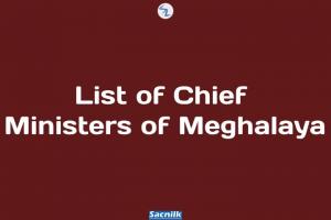 List of Chief Ministers of Meghalaya