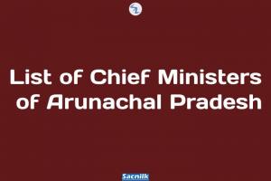 List of Chief Ministers of Arunachal Pradesh

