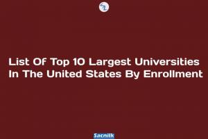 List Of Top 10 Largest Universities In The United States By Enrollment