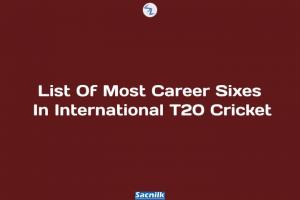 List Of Most Career Sixes In International T20 Cricket