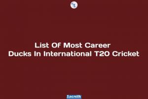 List Of Most Career Ducks In International T20 Cricket