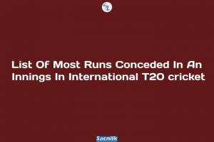 List Of Most Runs Conceded In An Innings In International T20 cricket