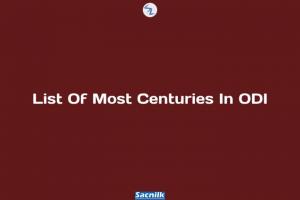 List Of Most Centuries In ODI