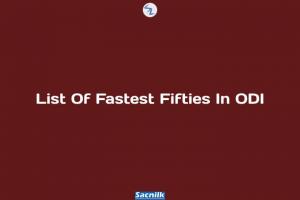 List Of Fastest fifties In ODI