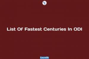 List Of Fastest Centuries In ODI