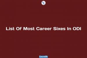 List Of Most Career Sixes In ODI