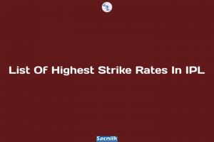 List Of Highest Strike Rates In IPL