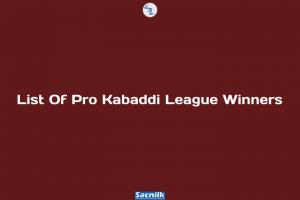 List Of Pro Kabaddi League Winners
