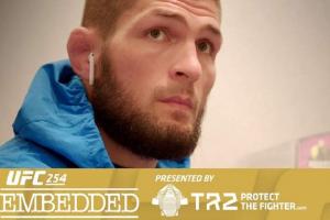 UFC 254 Embedded: Vlog Series - Episode 4: Khabib And Gaethje Face Off At A Beac...